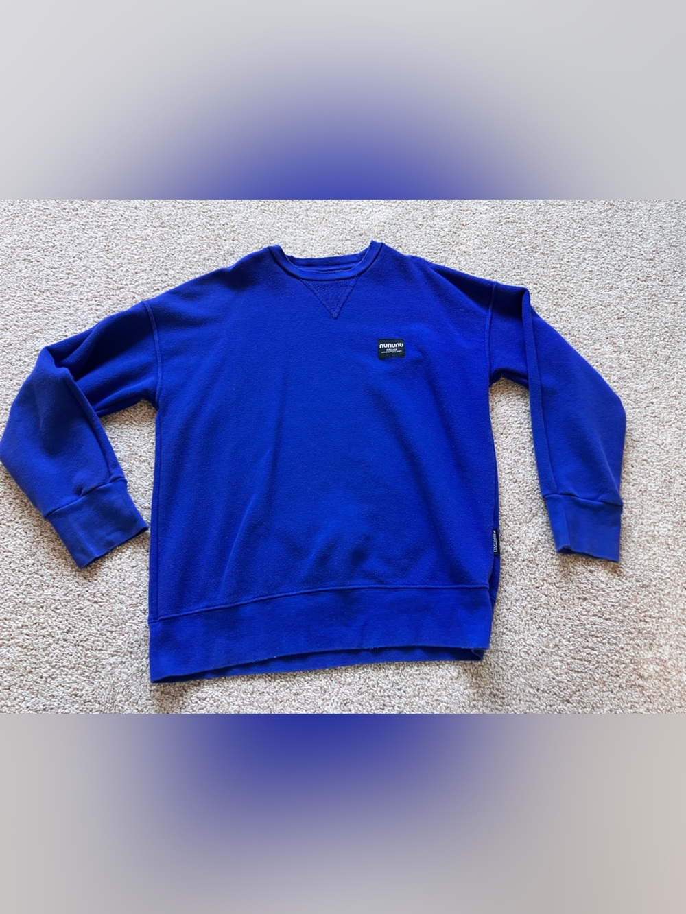 Nununu Boy’s Royal Blue Crewneck Sweatshirt